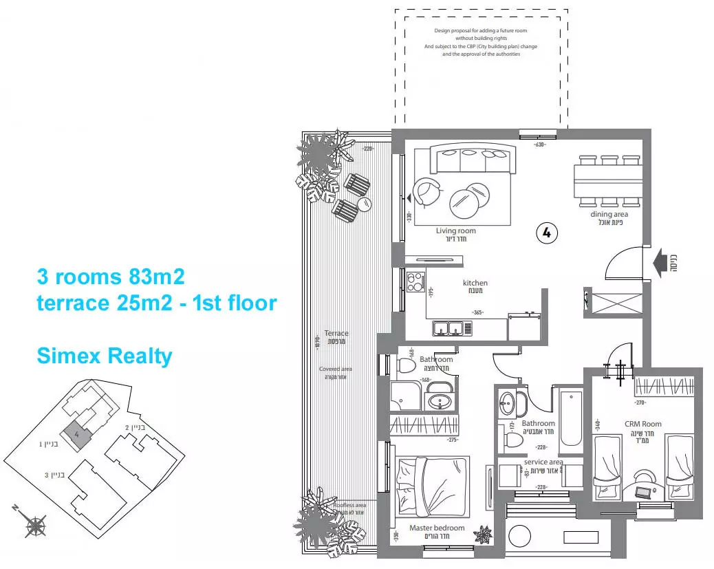Nouveau projet Ramat Bet Shemesh - 3-4-5 pièces, rez-de-jardin et penthouses