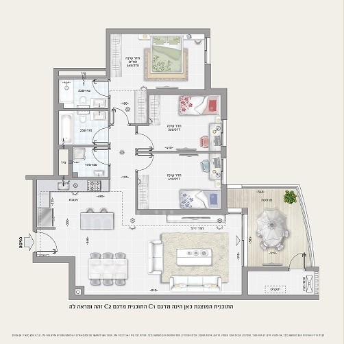 Apartamento 4 cômodos  Ashdod Alef 15-IBL-2752