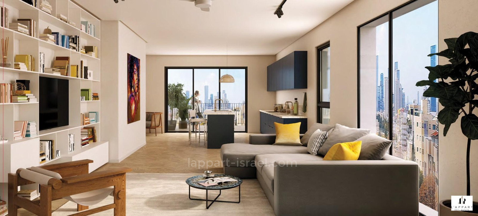 Apartamento 3.5 cômodos  Tel Aviv Centro da cidade 175-IBL-3295