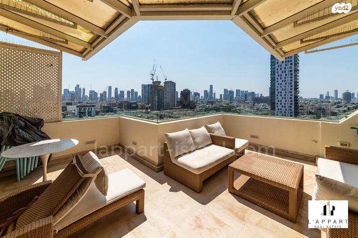 Duplex-Cobertura 5 cômodos  Tel Aviv Bazel 175-IBL-3334