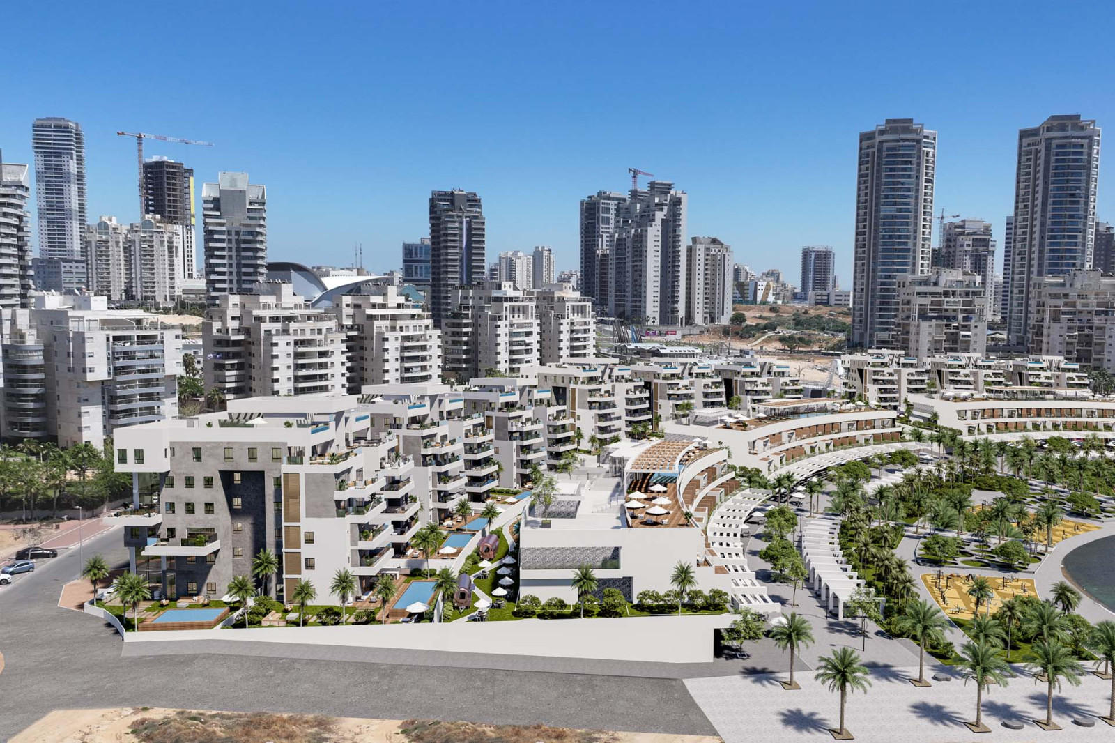 Apartamento 5 cômodos  Ashdod Marina 210-IBL-2056