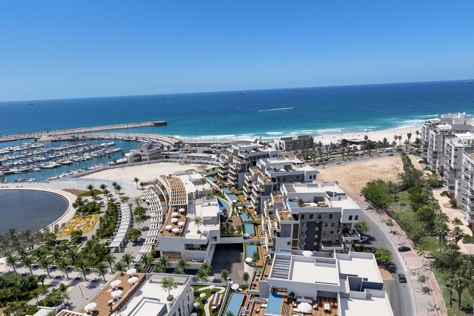 Loft 5 cômodos  Ashdod Marina 210-IBL-2057