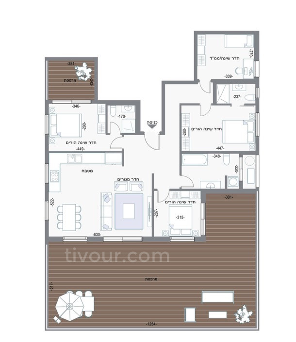 Apartamento 4 cômodos Bat yam Bat yam 210-IBL-2117