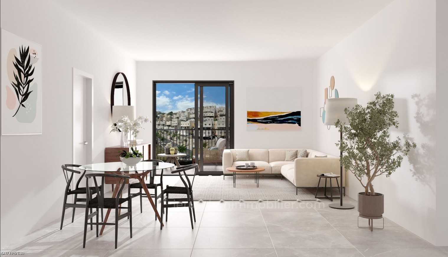 Apartamento 3 cômodos Jerusalém Har Homa 226-IBL-1933