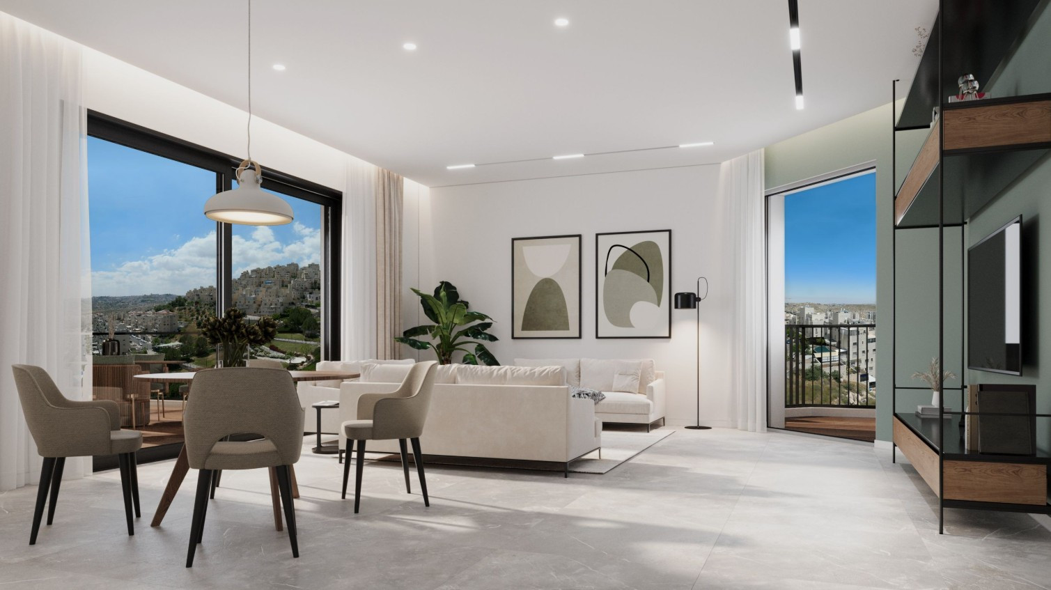 Apartamento 4 cômodos Jerusalém Har Homa 226-IBL-1935