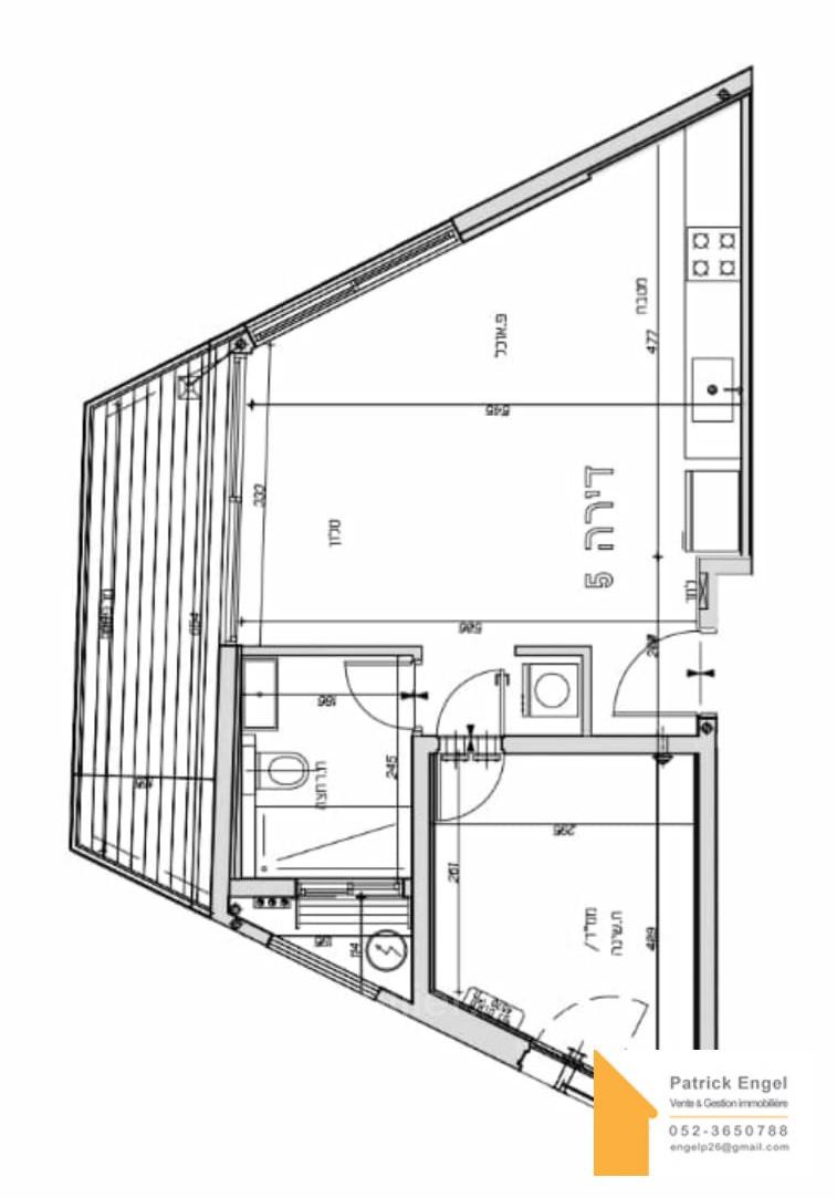 Apartamento 2 cômodos  Tel Aviv Região marítima 232-IBL-3469