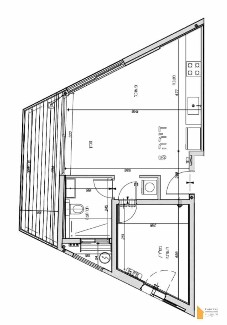 Apartamento 2 cômodos  Tel Aviv Região marítima 232-IBL-3469