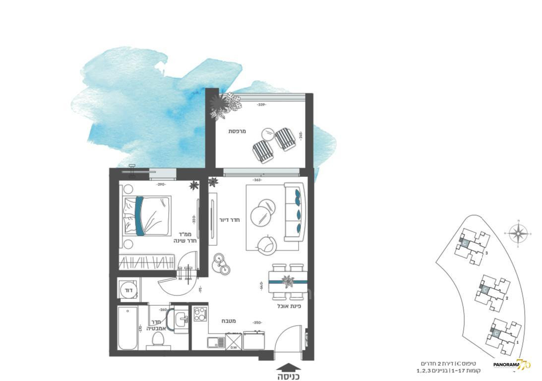 Apartamento 2 cômodos  Ascalão Marina 233-IBL-1220