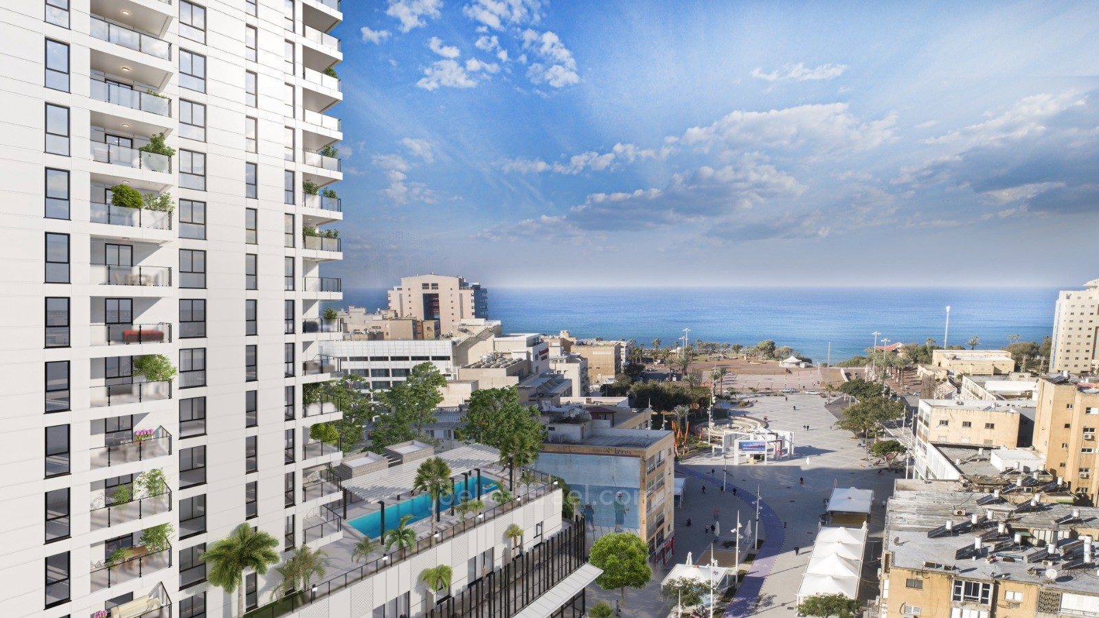 Apartamento 4 cômodos  Netanya Kikar 316-IBL-1452