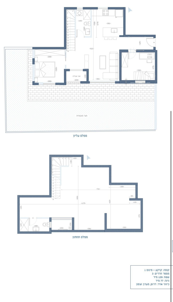 Apartamento garden 3 cômodos  Tel Aviv Neve Tsedek 316-IBL-1713