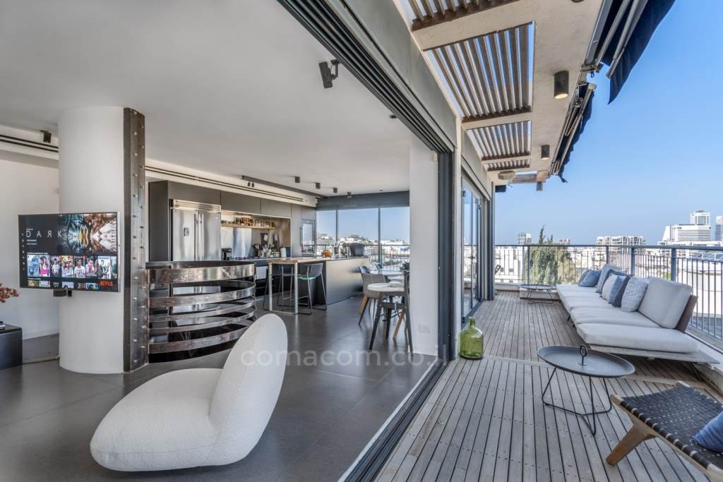 Duplex-Cobertura 5 cômodos  Tel Aviv Shenkin 342-IBL-6210