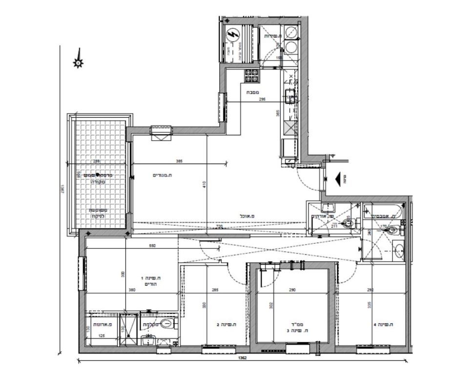 Apartamento 4 cômodos  Netanya Netanya 342-IBL-6237