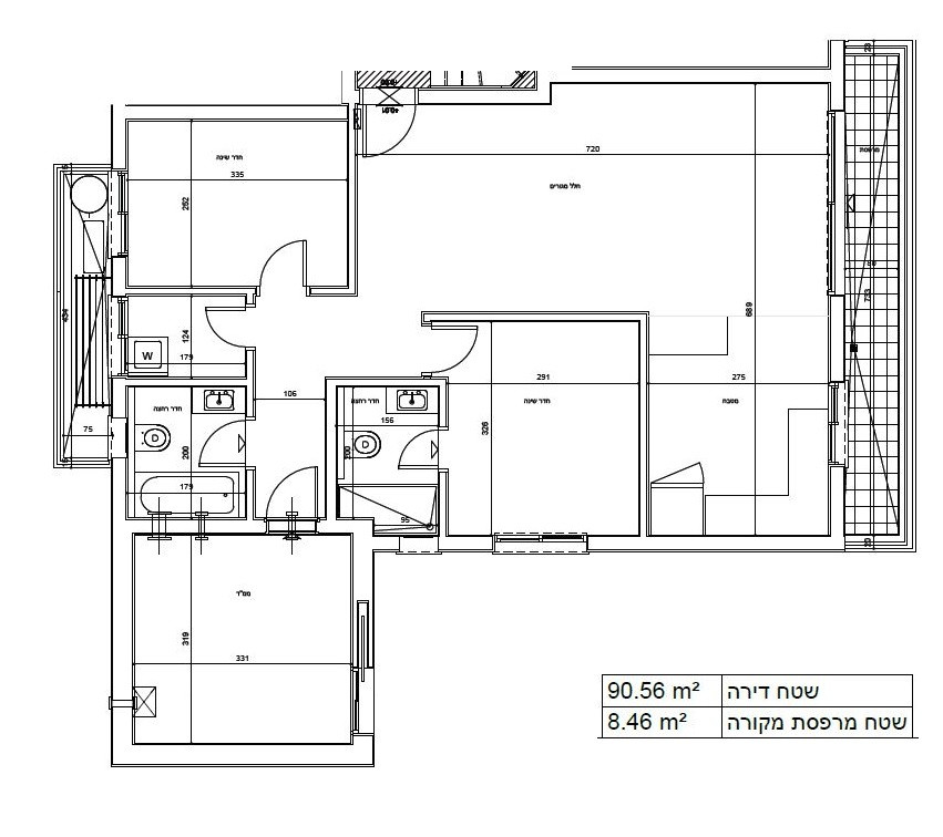 Apartamento 4 cômodos  Bat yam Bat yam 342-IBL-6302