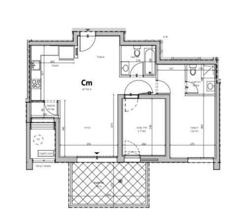 Apartamento 3 cômodos  Hadera Hadera 342-IBL-6328