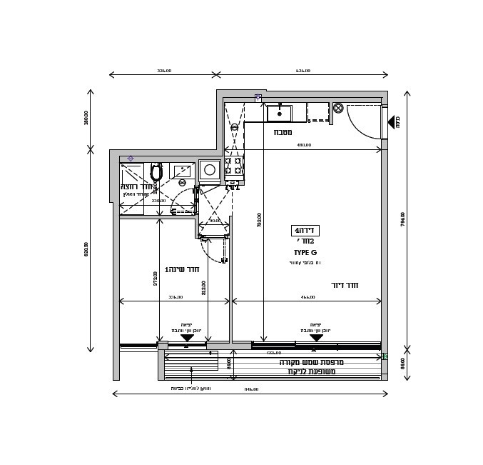 Apartamento 2 cômodos  Tel Aviv Lev Tel-Aviv 342-IBL-6580