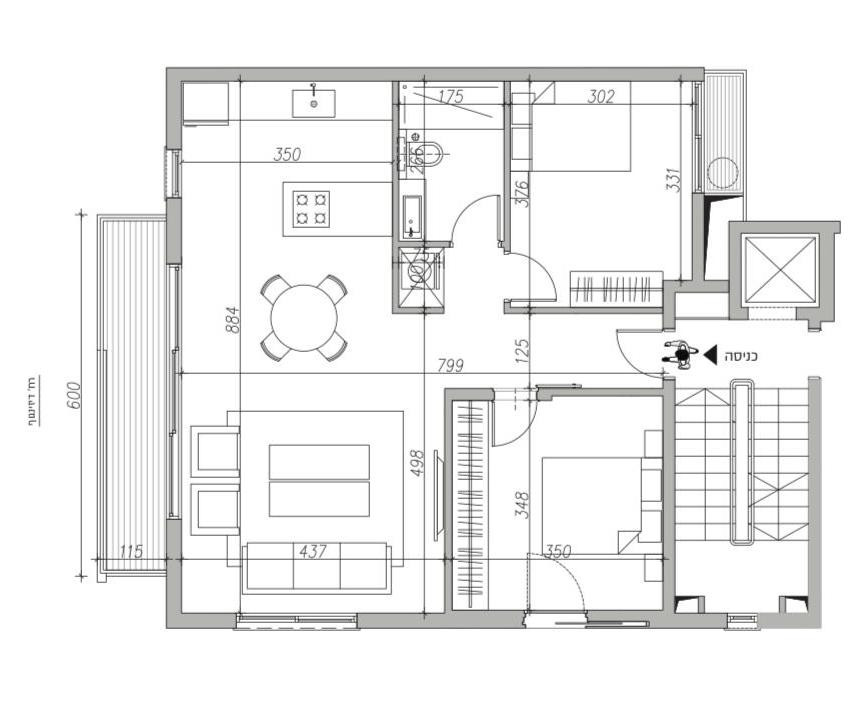 Apartamento 3 cômodos  Tel Aviv Dizengof 342-IBL-6608