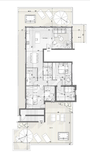 Apartamento 3 cômodos  Tel Aviv Centro da cidade 342-IBL-6741