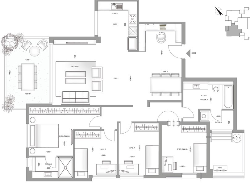 Apartamento 5 cômodos Bat yam Bat yam 342-IBL-6859