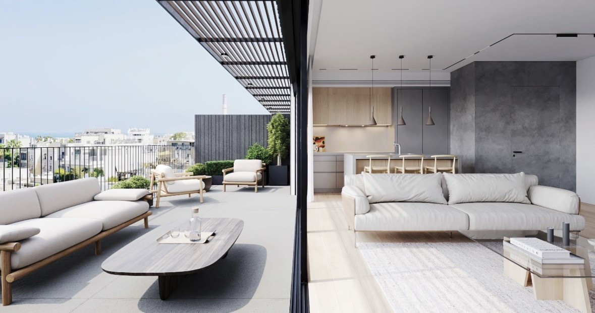 Apartamento 3 cômodos Tel Aviv Bazel 342-IBL-6895