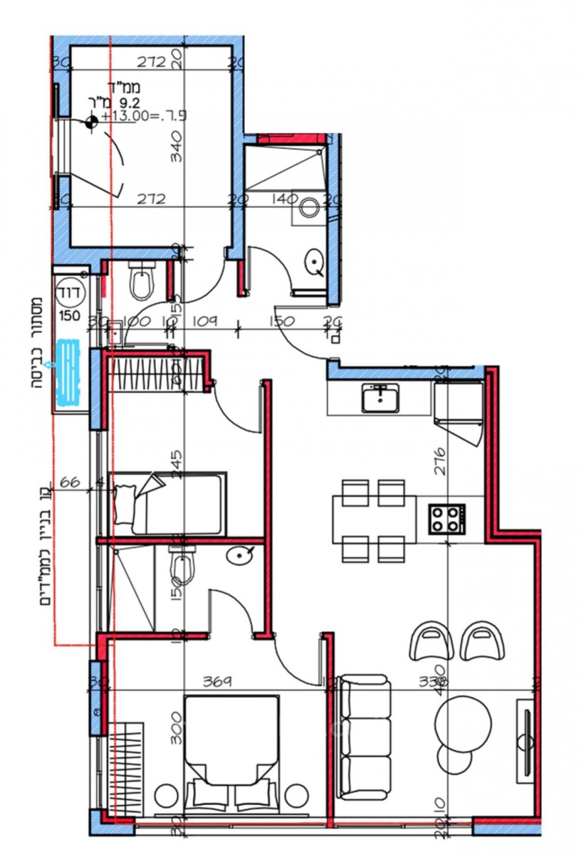 Apartamento 3.5 cômodos  Tel Aviv Habima 457-IBL-1031