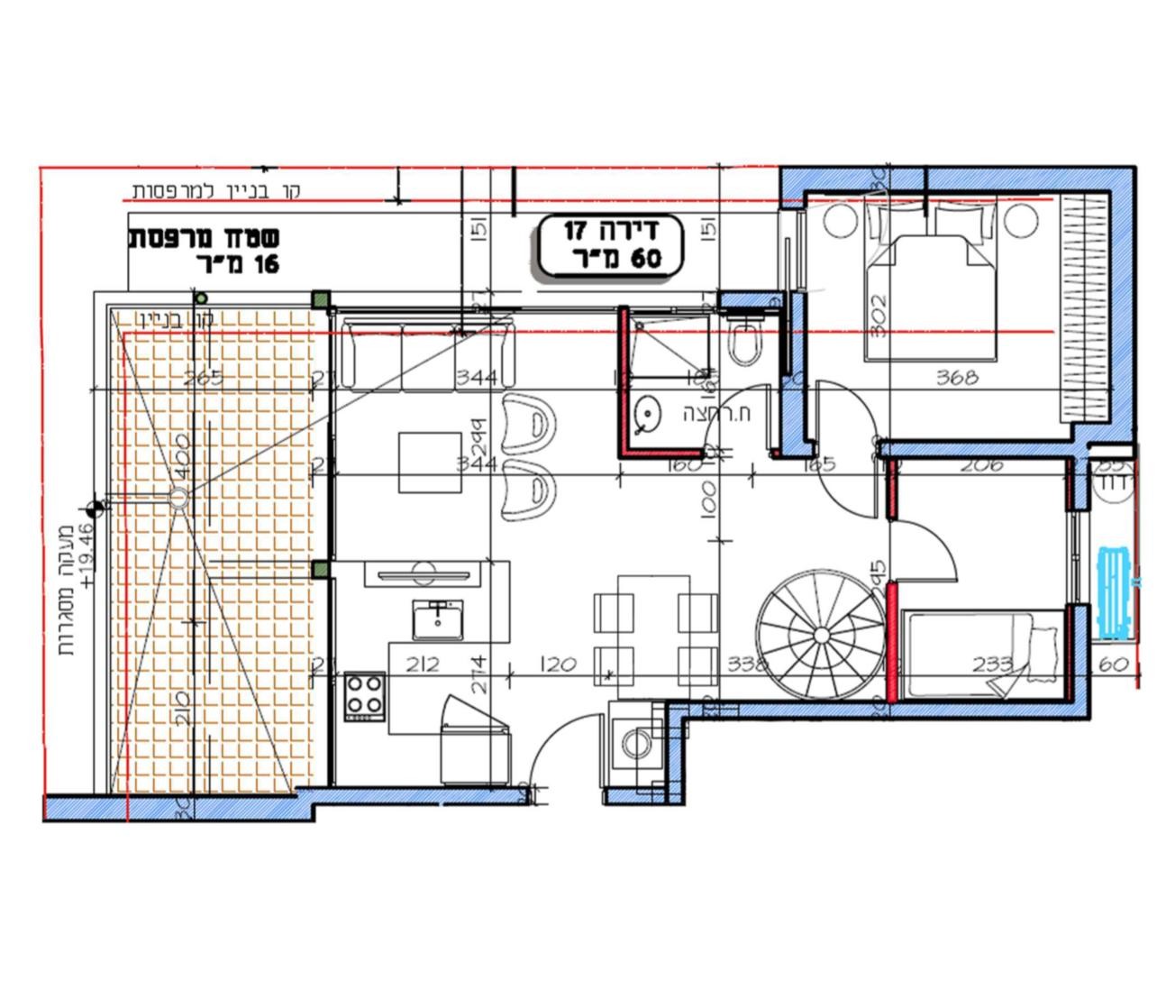 Apartamento 3.5 cômodos  Tel Aviv Habima 457-IBL-1031