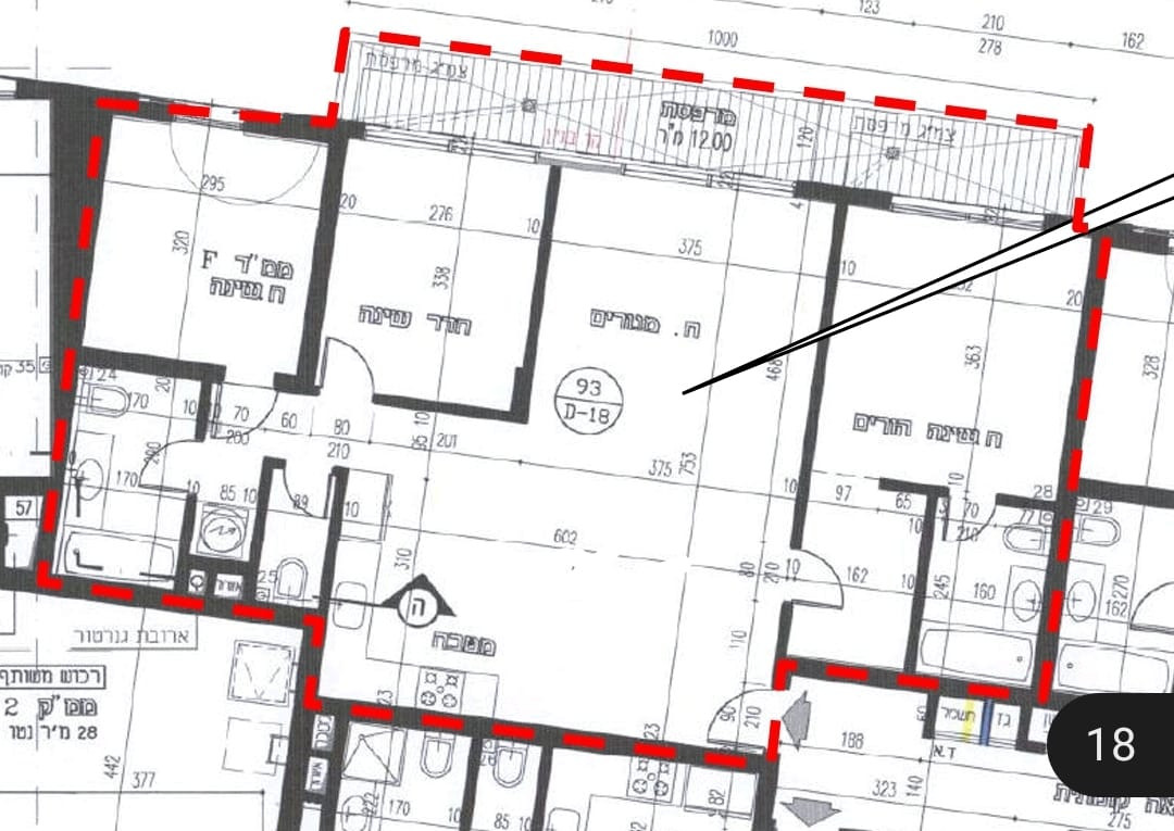 Apartamento 4 cômodos Tel Aviv Centro da cidade 457-IBL-1358