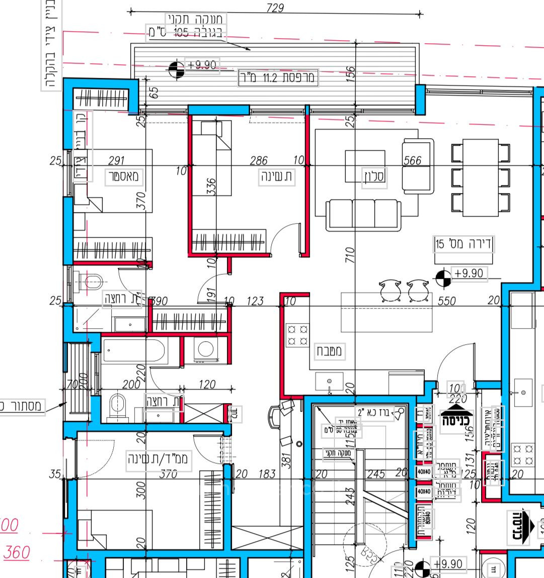 Apartamento 4 cômodos  Tel Aviv Rothshild 457-IBL-1381