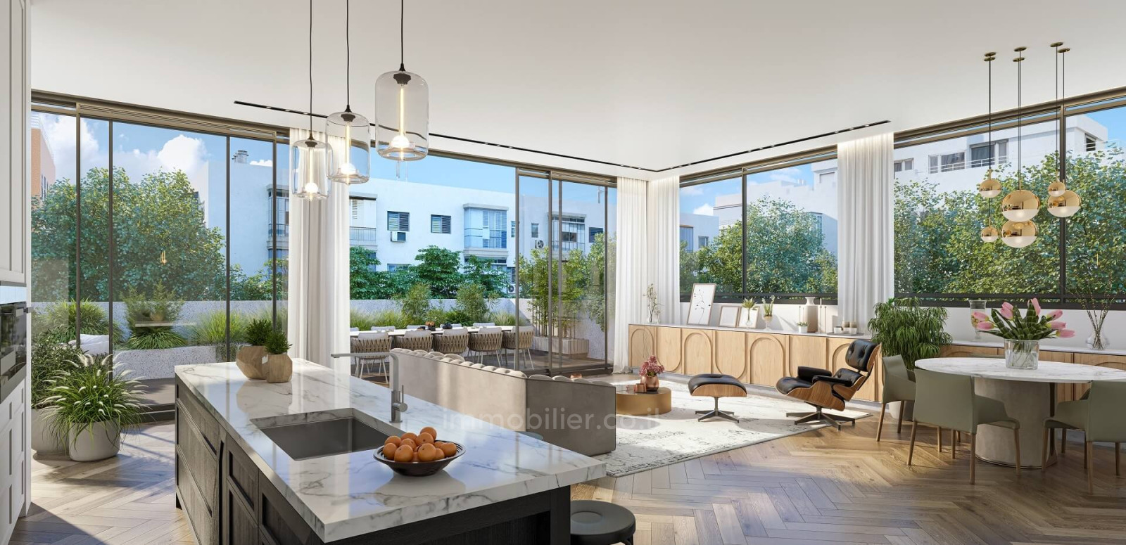 Cobertura 3 cômodos Tel Aviv Centro da cidade 457-IBL-1446