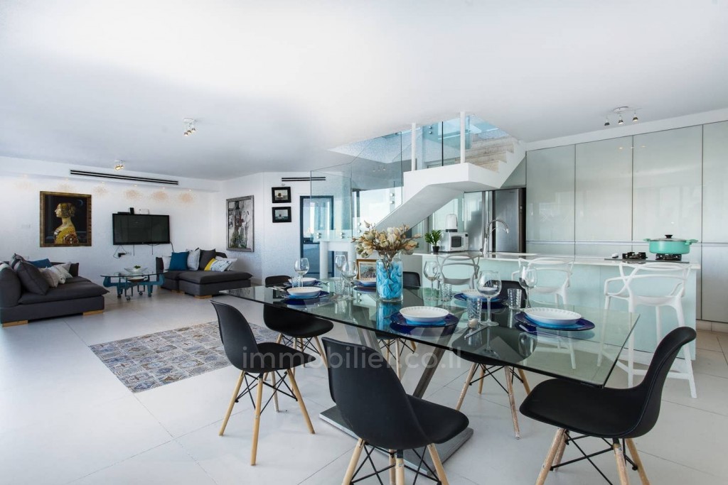 Duplex-Cobertura 4.5 cômodos  Tel Aviv Primeira linha de mar 457-IBL-668