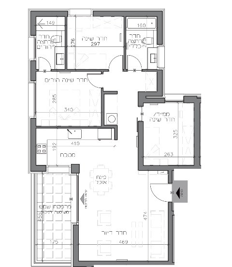 Apartamento 2.5 cômodos  Jerusalém Kiryat Yovel 511-IBL-1408