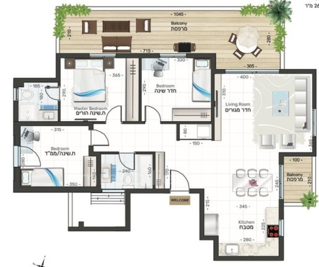 Projeto novo Apartamento Eilat