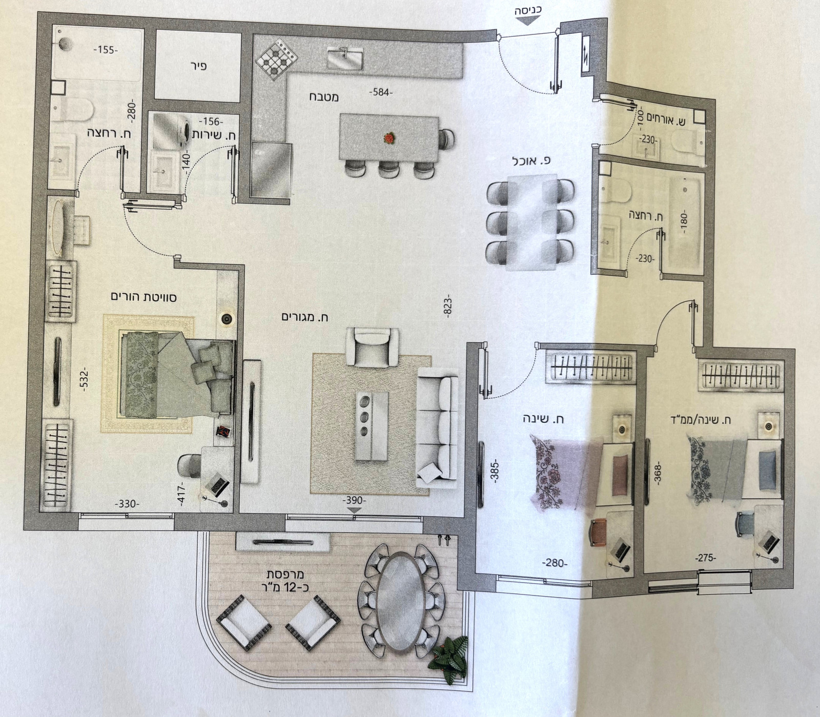 Apartamento 3 cômodos Ashdod Alef 511-IBL-1821