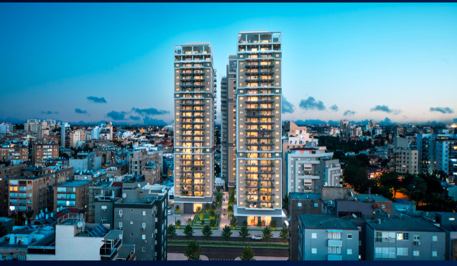 Apartamento 5 cômodos Netanya Centro da cidade 513-IBL-190