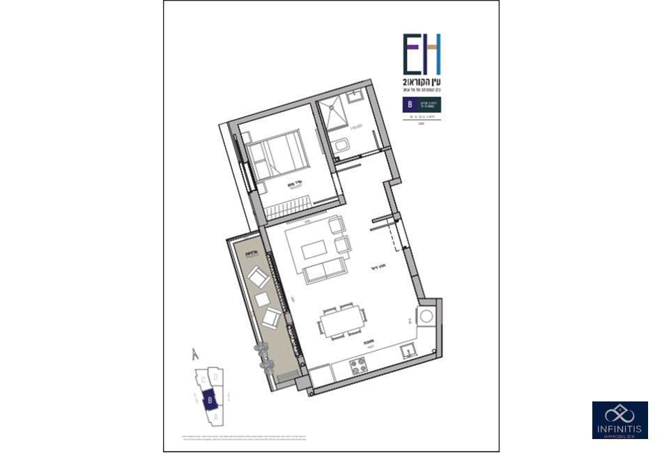 Apartamento 2 cômodos  Tel Aviv Florentine 527-IBL-152