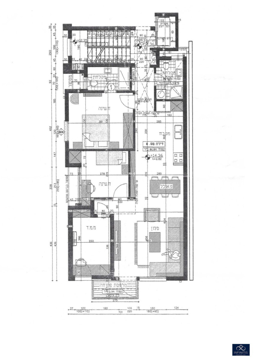 Apartamento 4 cômodos  Tel Aviv Centro da cidade 527-IBL-62