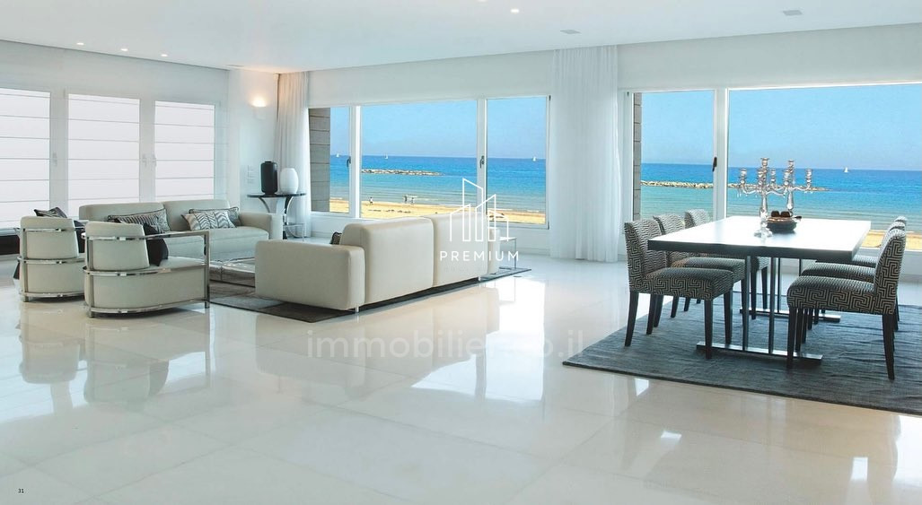 Apartamento 5 cômodos Tel Aviv Primeira linha de mar 627-IBL-10