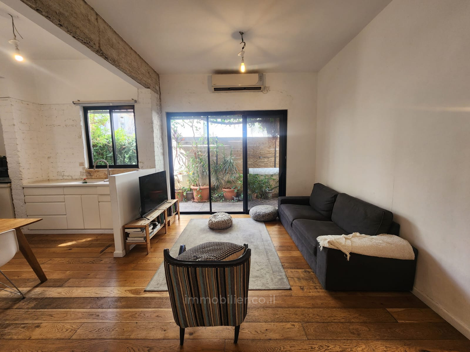 Apartamento garden 3 cômodos  Tel Aviv Neve Tsedek 633-IBL-1