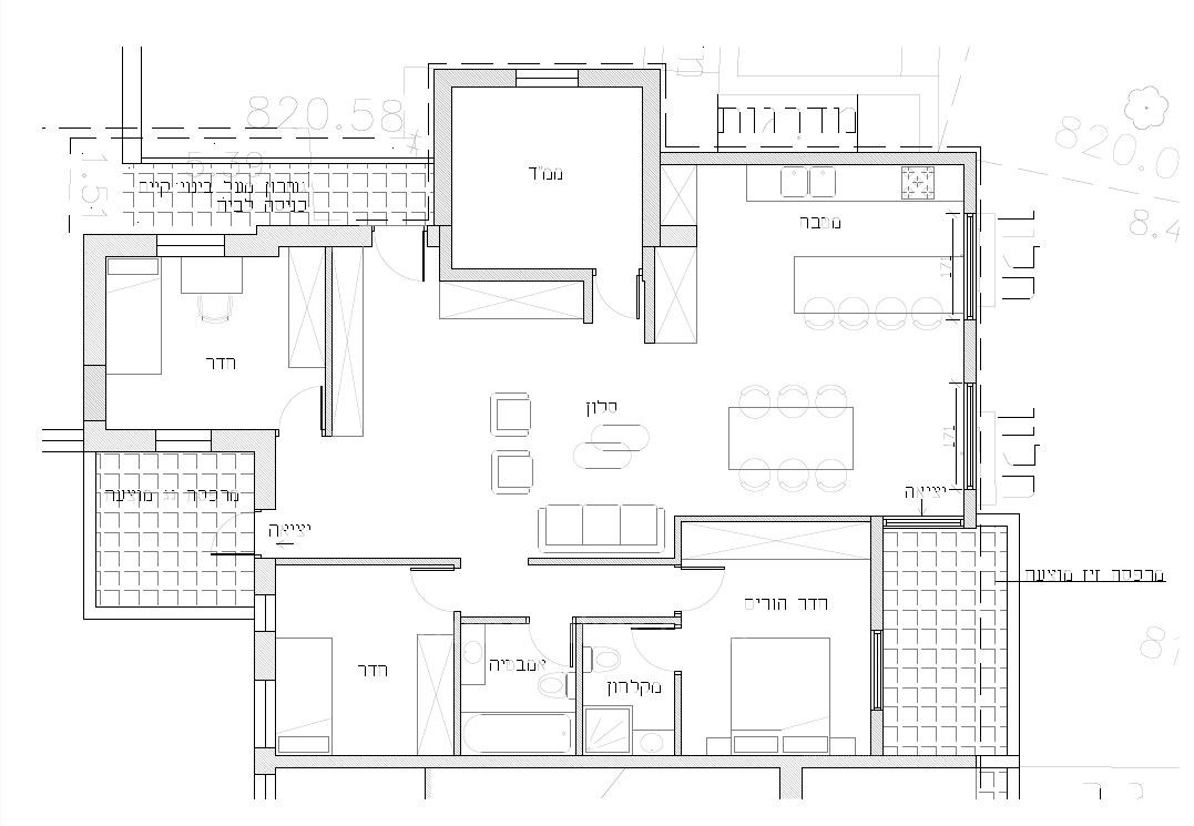 Apartamento 4 cômodos  Jerusalém Beit Vagan 689-IBL-1