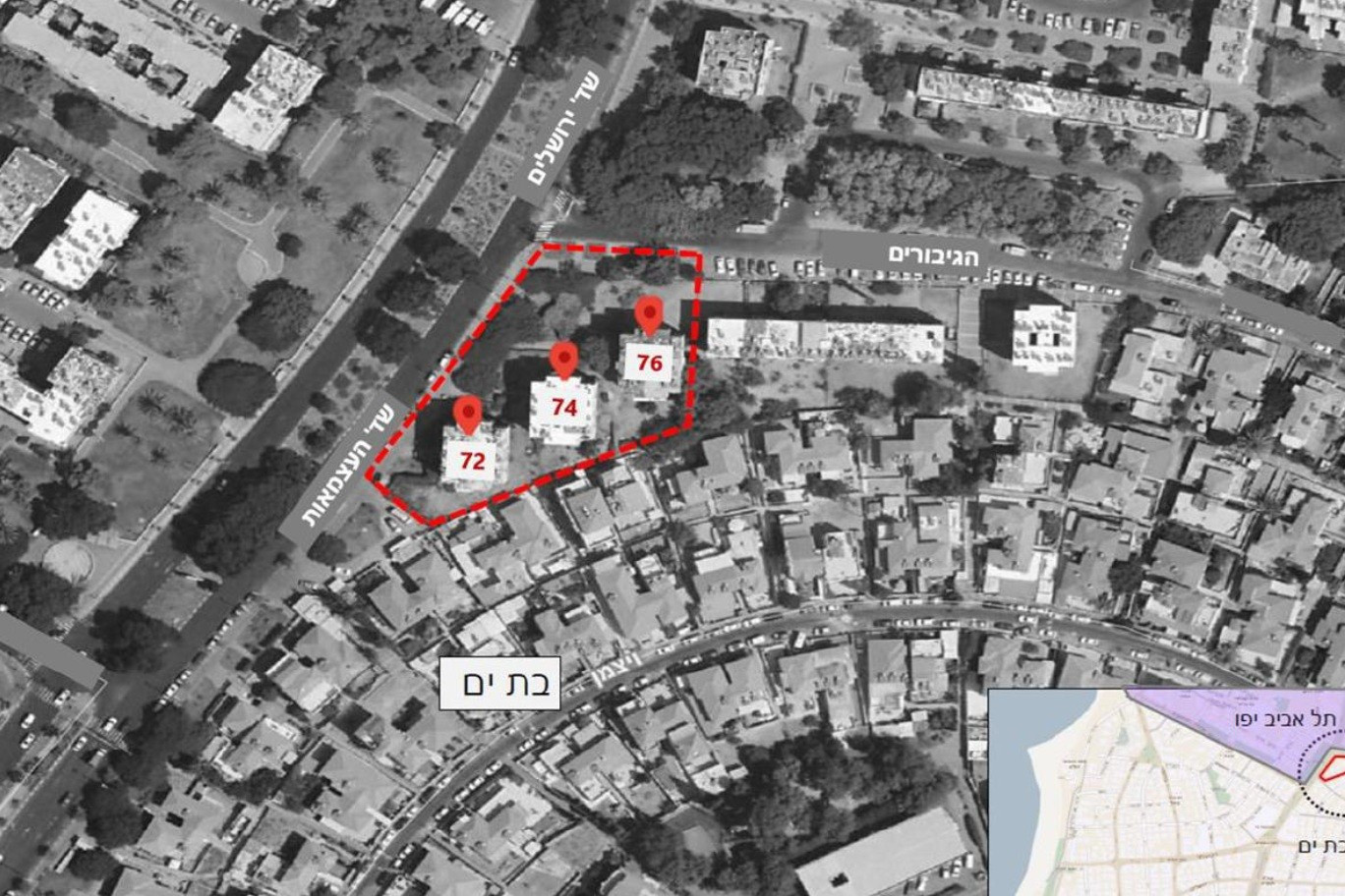 Apartamento 4 cômodos Bat yam Bat yam 828-IBL-124