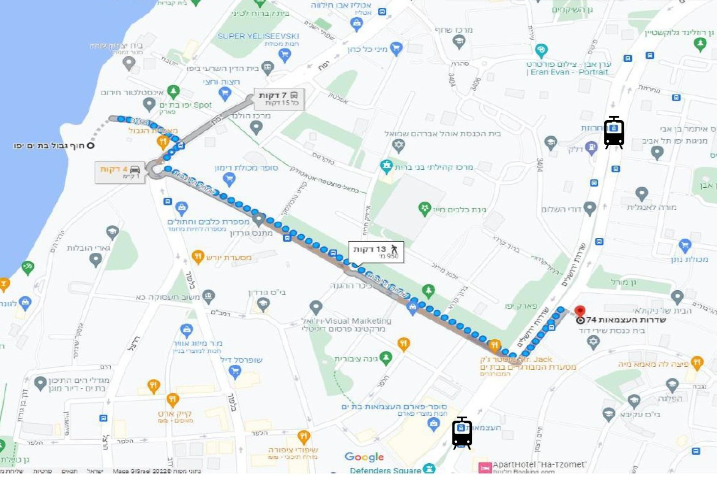 Apartamento 4 cômodos Bat yam Bat yam 828-IBL-124