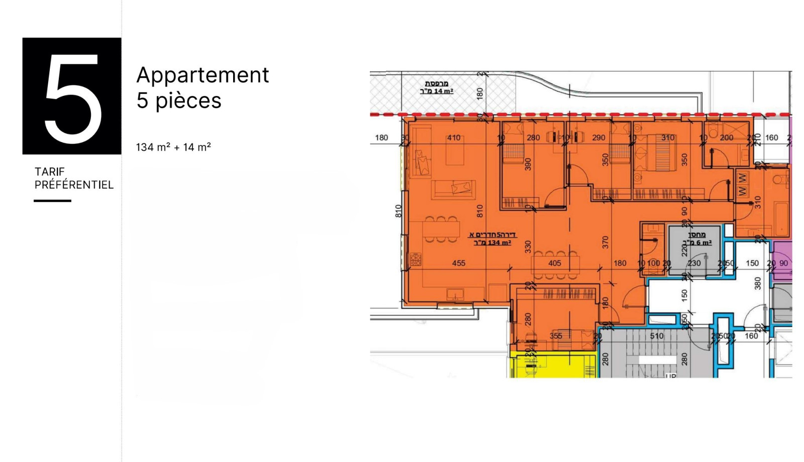 Apartamento 5 cômodos Hadera Givat olga 828-IBL-56