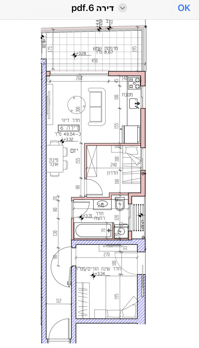 Apartamento 2.5 cômodos Bat yam Bat yam 828-IBL-74