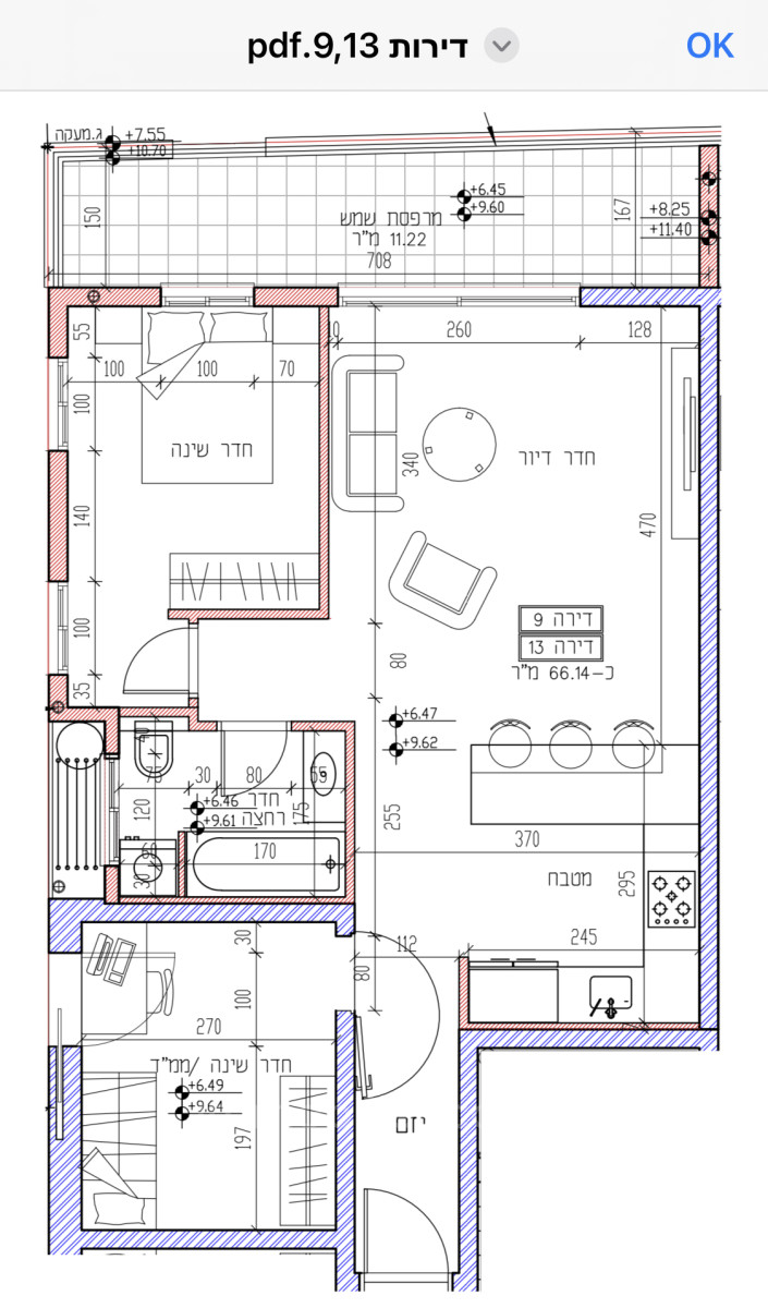 Apartamento 2.5 cômodos Bat yam Bat yam 828-IBL-74