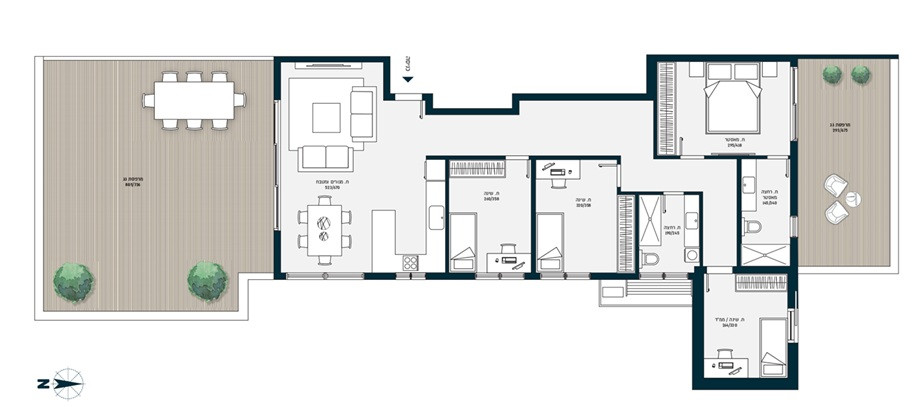 Apartamento 3 cômodos Bat yam Bat yam 828-IBL-75