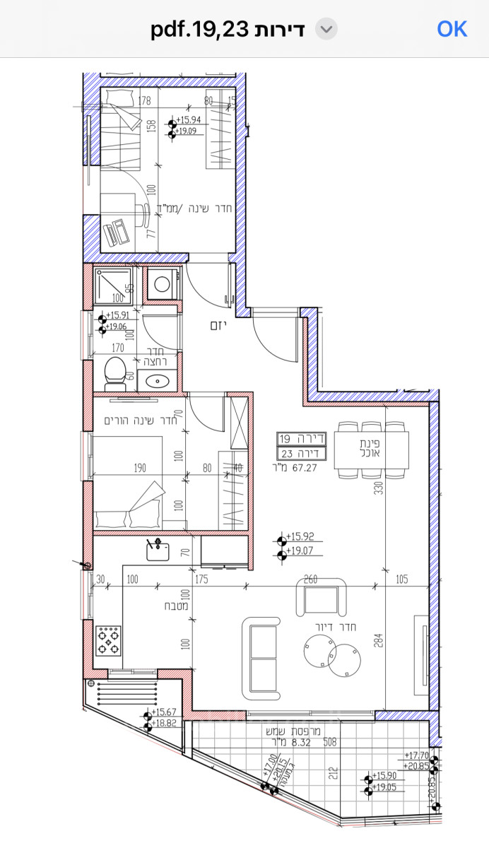 Apartamento 3 cômodos Bat yam Bat yam 828-IBL-75